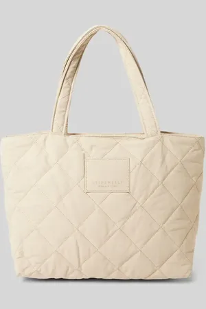 Seidenfelt Handtasche mit Steppnähten Modell 