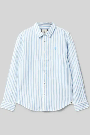 Garcia Regular Fit Hemd mit Kentkragen und Logo-Stitching in , Größe 152