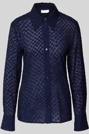 LALA BERLIN Slim Fit Hemdbluse mit Hemdblusenkragen in , Größe L