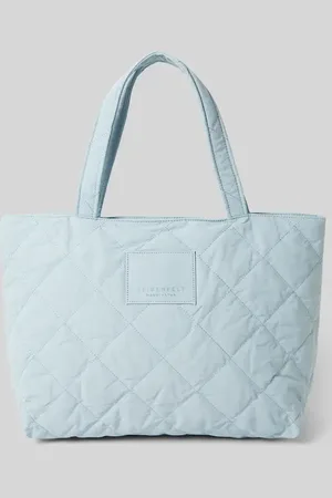 Seidenfelt Handtasche mit Steppnähten Modell 