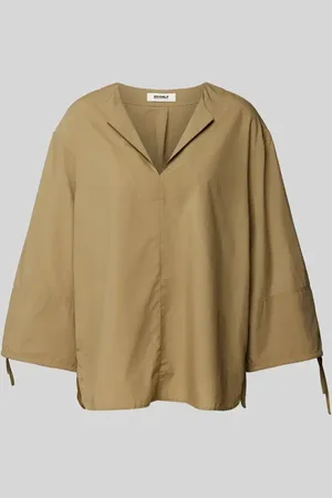 ECOALF Relaxed Fit Bluse mit V-Ausschnitt Modell 