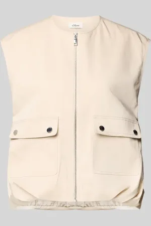 QS by s.Oliver Relaxed Fit Weste aus Twill in , Größe 38