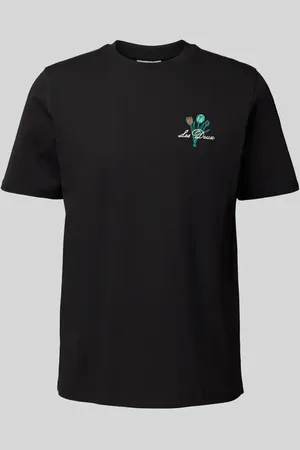 Les Deux T-Shirt mit Label-Stitching Modell 