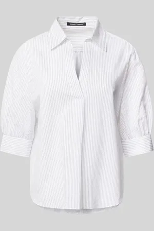Luisa Cerano Regular Fit Bluse mit V-Ausschnitt in , Größe 34