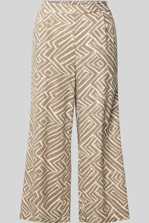 VERO MODA Loose Fit Weite Hose aus Viskose-Leinen-Mix Modell 