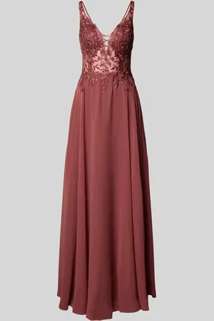 Luxuar Abendkleid mit Spitzenbesatz in , Größe 32