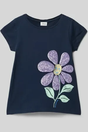 QS by s.Oliver Regular Fit T-Shirt aus reiner Baumwolle in , Größe 140