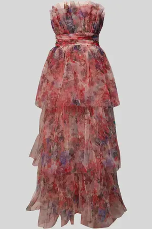 Lace & Beads Abendkleid im Stufen-Look in , Größe M