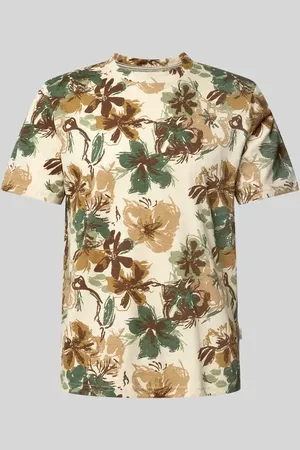 Blend T-Shirt mit geripptem Rundhalsausschnitt Modell 