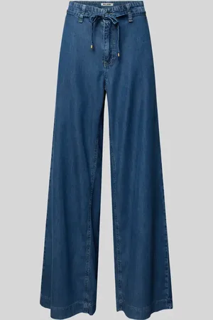 Mac Jeans mit weitem Bein und Bindegürtel Modell 