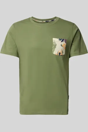 Blend T-Shirt mit geripptem Rundhalsausschnitt Modell 