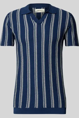 Blend Slim Fit Poloshirt mit gerippten Abschlüssen Modell 