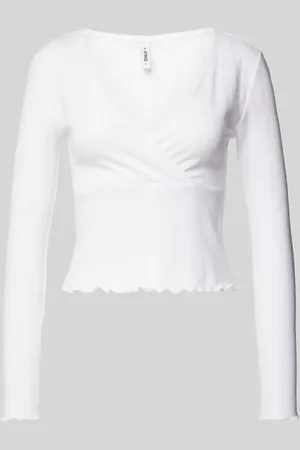 ONLY Slim Fit Langarmshirt aus Baumwoll-Mix Modell 