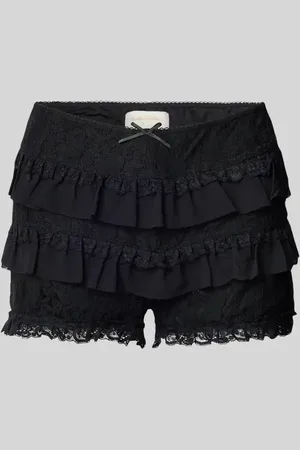 Another Cotton Lab Slim Fit Shorts mit Spitzenbesatz in , Größe M