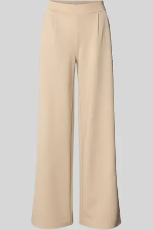 Ichi Straight Leg Bundfaltenhose mit Galonstreifen Modell 