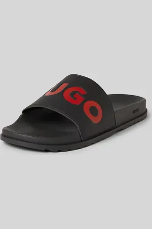 HUGO BOSS Slides mit Label-Print Modell 
