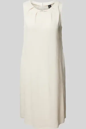Marc Cain Knielanges Leinenkleid mit Label-Applikation in , Größe 34