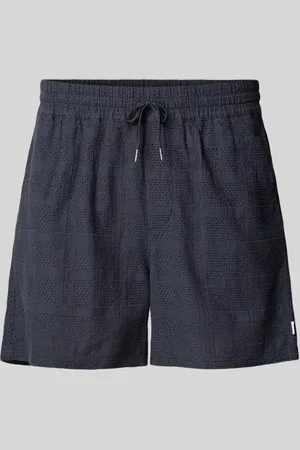Les Deux Regular Fit Shorts mit Strukturmuster Modell 