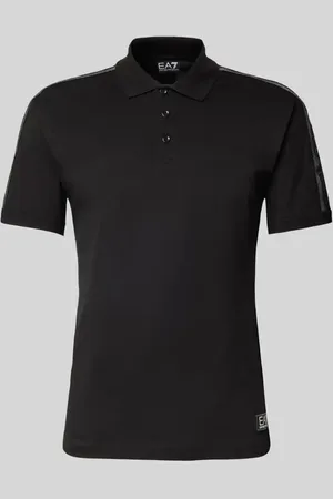 EA7 Poloshirt mit Label-Patch in , Größe L