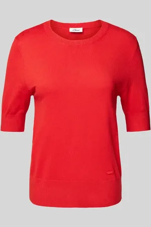 QS by s.Oliver Slim Fit Strickpullover aus Viskose-Mix in , Größe 36