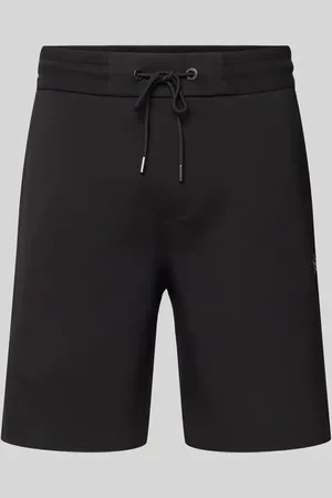 HUGO BOSS Regular Fit Sweatbermudas mit Logo-Applikation Modell 