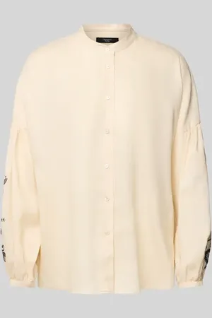 Max Mara Regular Fit Bluse mit Stehkragen Modell 