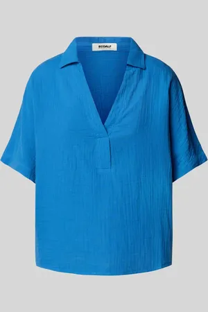 ECOALF Oversized Blusenshirt mit V-Ausschnitt Modell 