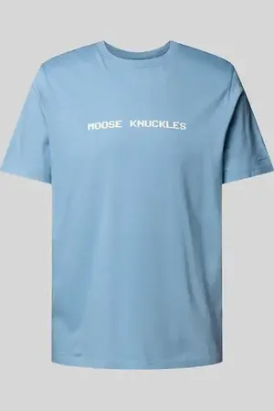 Moose Knuckles T-Shirt mit Label-Print in , Größe L