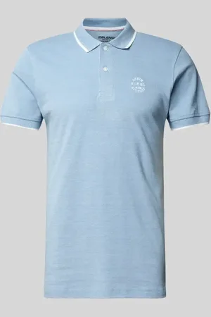 Blend Regular Fit Poloshirt mit gerippten Abschlüssen Modell 