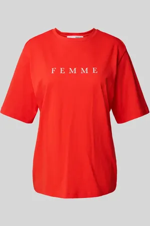 SELECTED Oversized T-Shirt mit Label-Print Modell 
