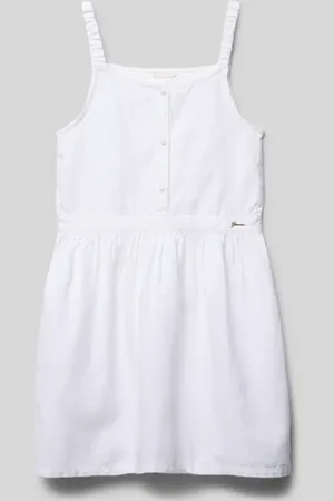 Guess Knielanges Kleid mit kurzer Knopfleiste und Label-Detail in , Größe 128