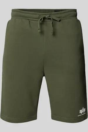 Alpha Industries Sweatshorts mit elastischem Bund und Tunnelzug in , Größe L