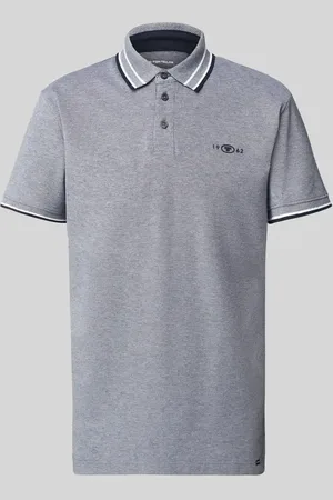 TOM TAILOR Regular Fit Poloshirt mit Kontraststreifen in , Größe L