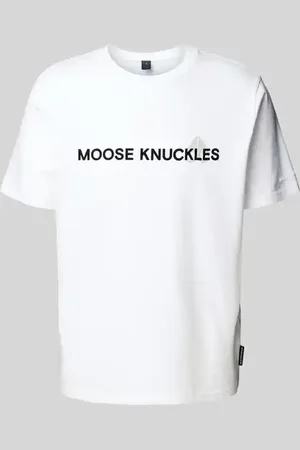 Moose Knuckles Regular Fit T-Shirt aus Baumwolle in , Größe L
