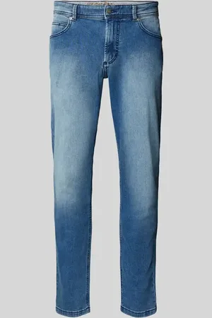 Christian Berg Straight Fit Jeans mit Brand-Detail in , Größe 31/32