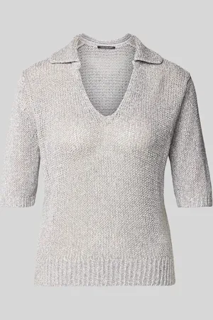 Luisa Cerano Strickshirt aus Leinen-Mix mit 1/2-Arm in , Größe 34