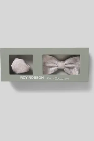 Roy Robson Fliege und Einstecktuch im Set in , Größe 1