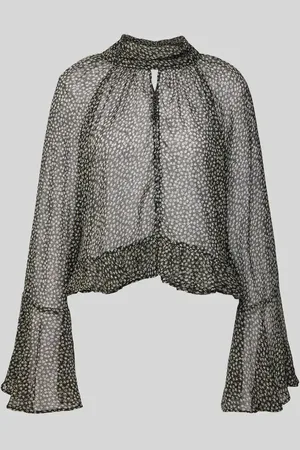 MANGO Bluse mit Schlüsselloch-Ausschnitt Modell 