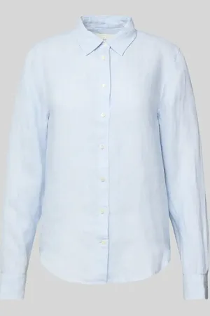 GANT Regular Fit Leinenhemdbluse mit Umlegekragen in , Größe 38
