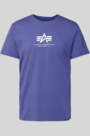 Alpha Industries T-Shirt mit Label-Print in , Größe L