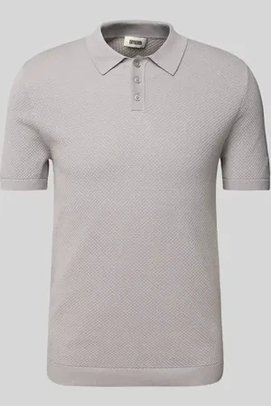 Drykorn Slim Fit Poloshirt mit Strukturmuster Modell 