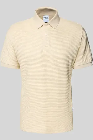 SELECTED Poloshirt mit kurzer Knopfleiste Modell 