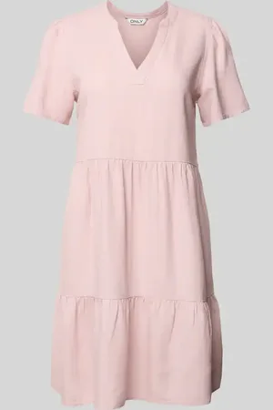 ONLY Comfort Fit Freizeitkleid aus Viskose-Leinen-Mix Modell 