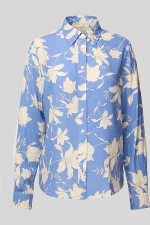 GANT Regular Fit Bluse aus Leinen-Viskose-Mix mit Knopfverschluss in , Größe 46