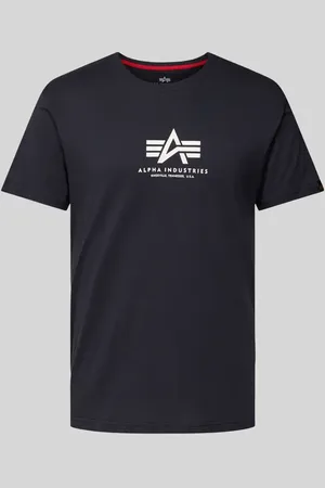 Alpha Industries T-Shirt mit Label-Print in , Größe L