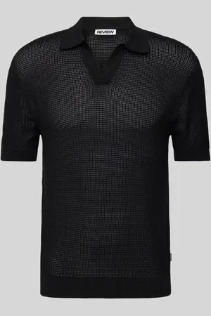 Review Strickshirt mit Polokragen und V-Ausschnitt in , Größe L