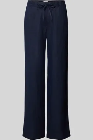 Christian Berg Straight Leg Leinenhose mit Tunnelzug in , Größe 36