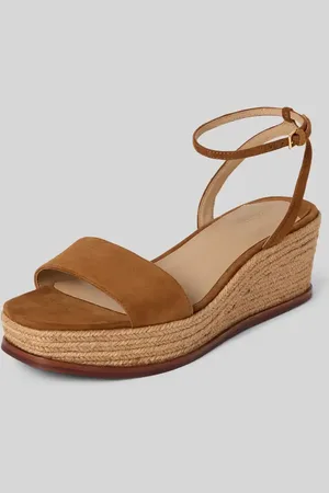 Ralph Lauren Wedges aus Leder mit Logo-Detail Modell 