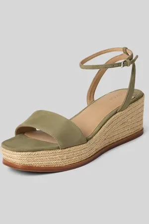 Ralph Lauren Wedges aus Leder mit Logo-Detail Modell 