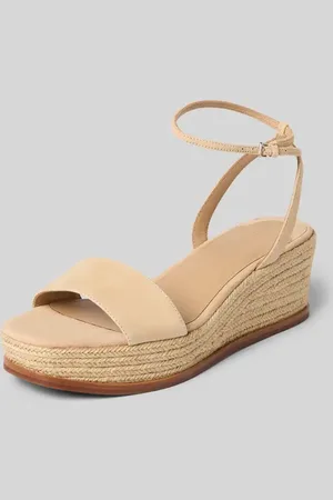 Ralph Lauren Wedges aus Leder mit Logo-Detail Modell 